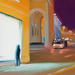 City lights 2/ oil on canvas 40 x 42 cm  /2012